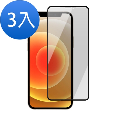 3入 iPhone12 mini 防窺氣墊鋼化手機保護貼 12mini保護貼