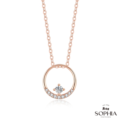 SOPHIA 蘇菲亞珠寶 - 艾洛拉 18K玫瑰金 鑽石項墜