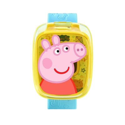 【Vtech】粉紅豬小妹-多功能遊戲學習手錶(藍)