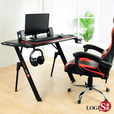 LOGIS 火爆特工碳纖電競桌 電腦桌 117x60