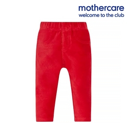 mothercare 專櫃童裝 紅色經典條絨褲/長褲 (12-18個月)