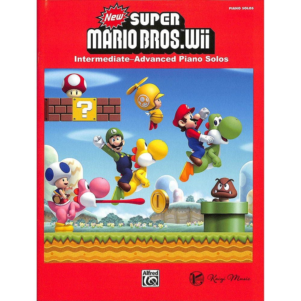 【凱翊︱AF】新超級瑪利歐兄弟Wii中/高級鋼琴獨奏譜 New Super Mario Bros  Wii  Piano Solos Intermediate / Advanced