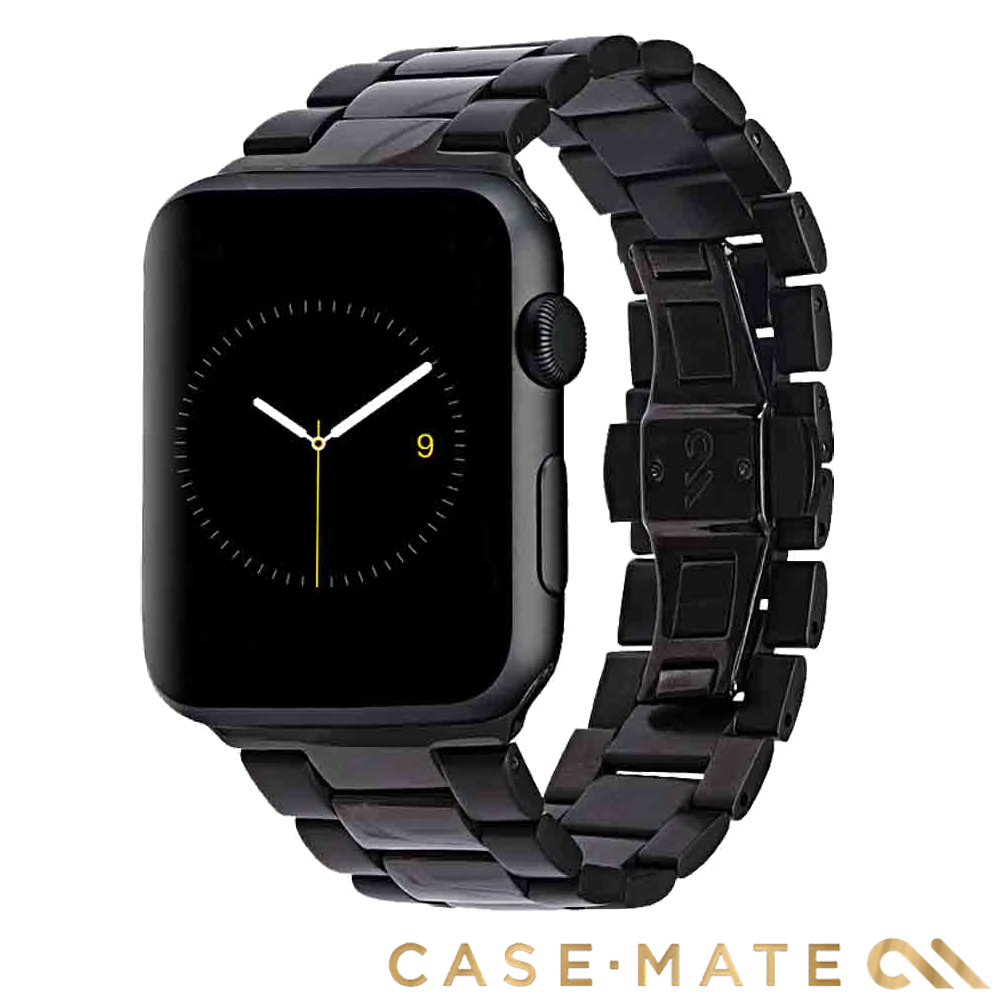 美國 Case-Mate Apple Watch 42/44mm 不鏽鋼錶帶 -黑/太空灰