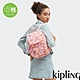 『猴子包』Kipling 粉橘花卉印花拉鍊掀蓋後背包-CITY PACK S product thumbnail 1