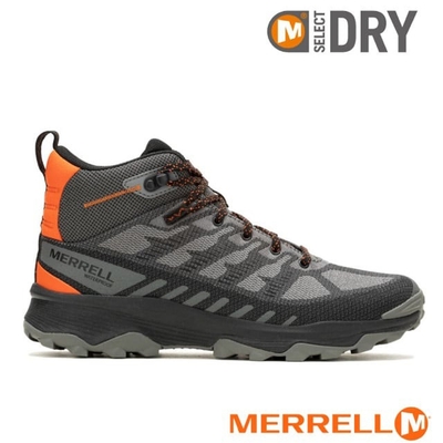 【merrell】男 speed eco mid waterproof 多功能防水透氣中筒登山健行鞋_ml038115 鐵灰色