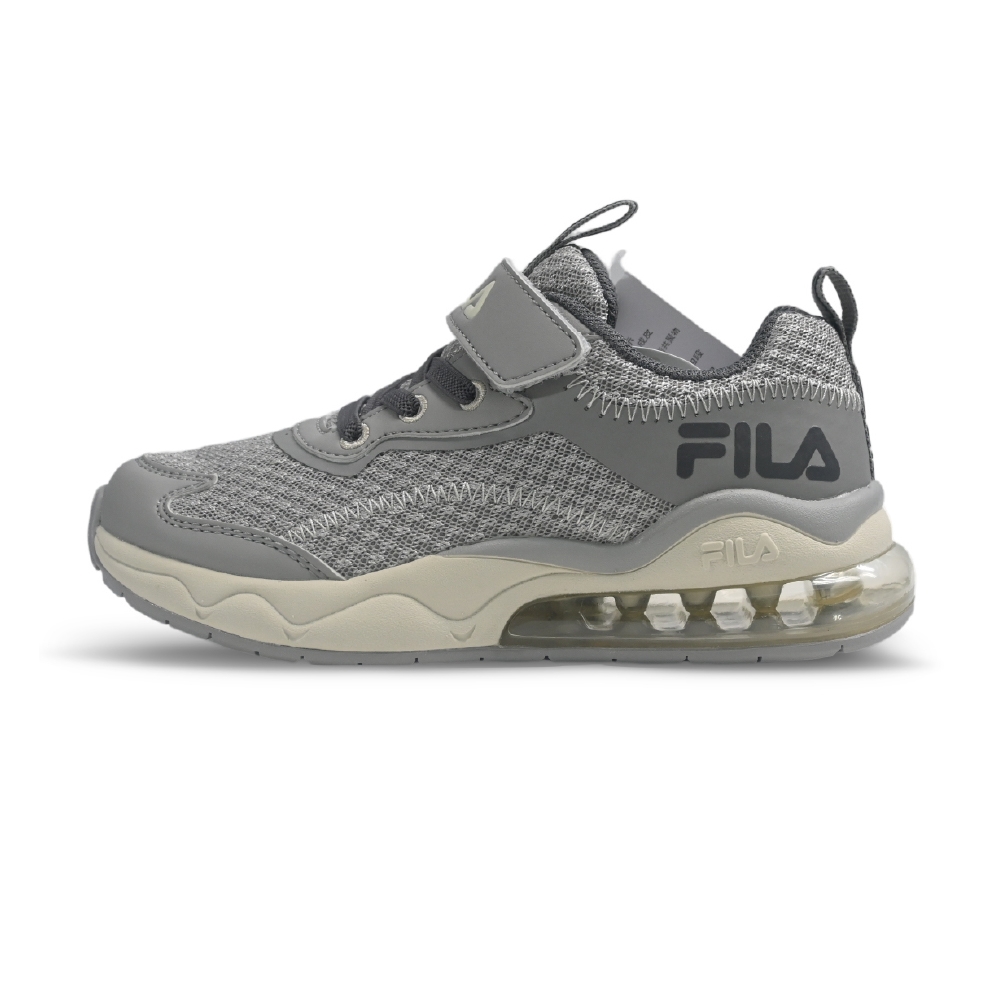 【FILA】美好運動 FILA童鞋 輕量運動鞋 特價（3-J415X-093/3-J412X-707/3-J411X-991 ） (3-J412X-707雙色大氣墊灰白)