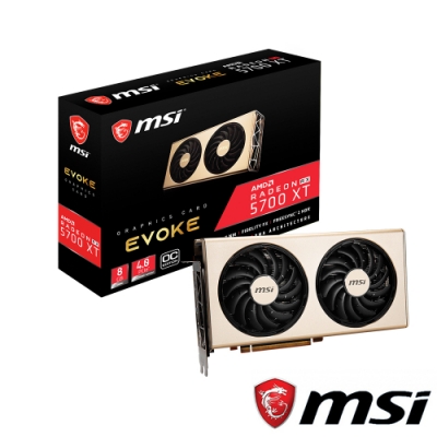 (無卡分期12期)MSI微星 Radeon RX 5700 XT EVOKE OC 顯示卡