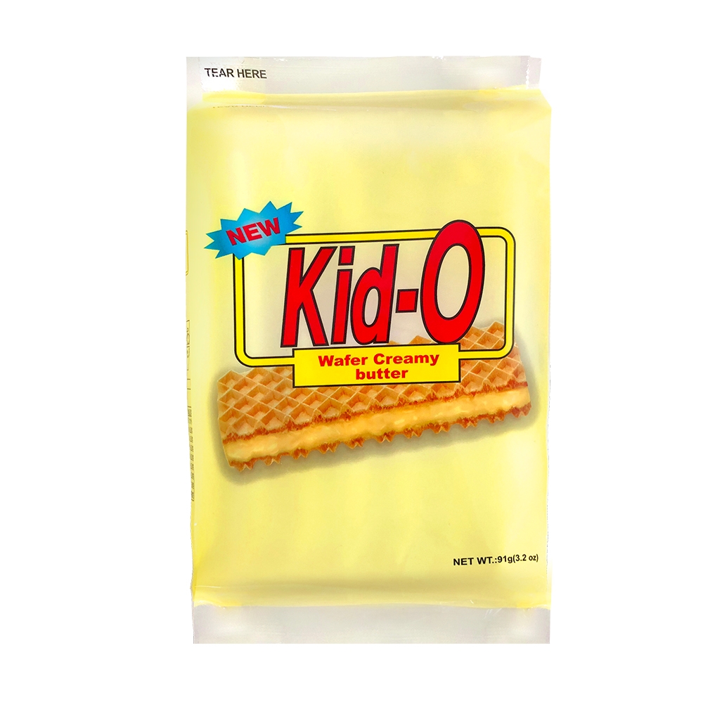KID-O Wafer夾心餅乾-奶油風味隨手包(91g)