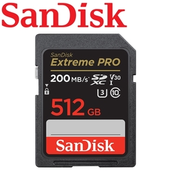 SanDisk 512GB 200MB/s Extreme Pro U3 SDXC UHS-I V30 記憶卡