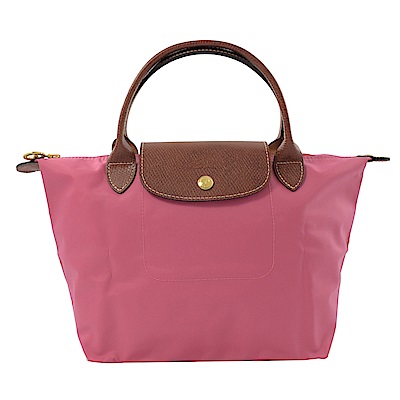 LONGCHAMP Le Pliage Nylon尼龍短把手提包(牡丹粉/S)