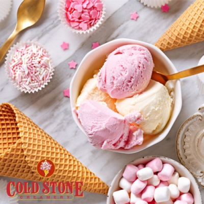 【酷聖石 COLD STONE】TAKE IT 甜筒雙球冰淇淋 歡樂禮券 (1張)