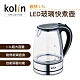 歌林Kolin(1.7L)LED玻璃快煮壺(KPK-UD1706) product thumbnail 1