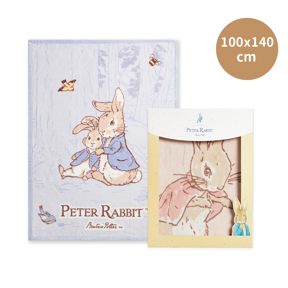 奇哥 比得兔 幼兒輕量棉柔毛毯禮盒 100x140cm (2色選擇 寶寶新生兒禮 滿月禮 彌月禮 嬰兒禮盒)