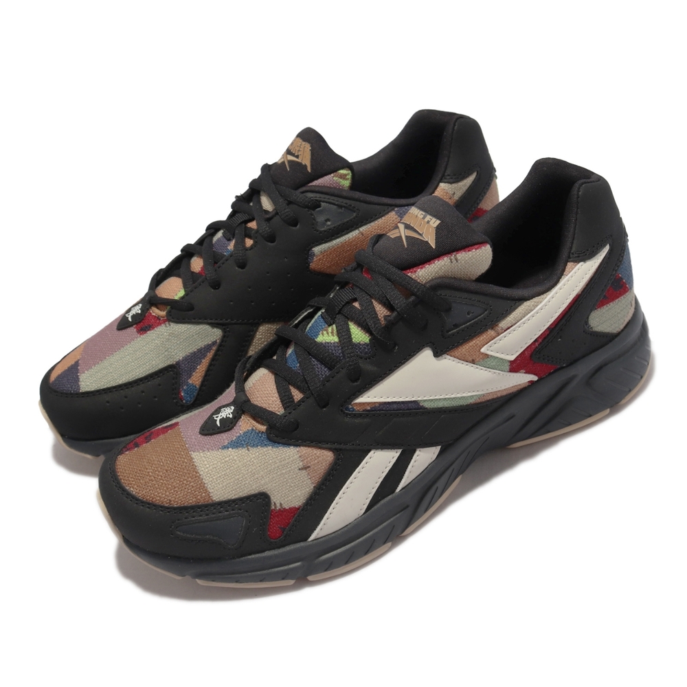 Reebok 休閒鞋 Royal Hyperium 運動 男鞋 海外限定 緩震 聯名款 功夫熊貓 拼接 黑 彩 H02991