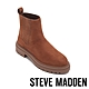 STEVE MADDEN-CANNY 皮革綁帶厚底短靴-絨棕色 product thumbnail 1