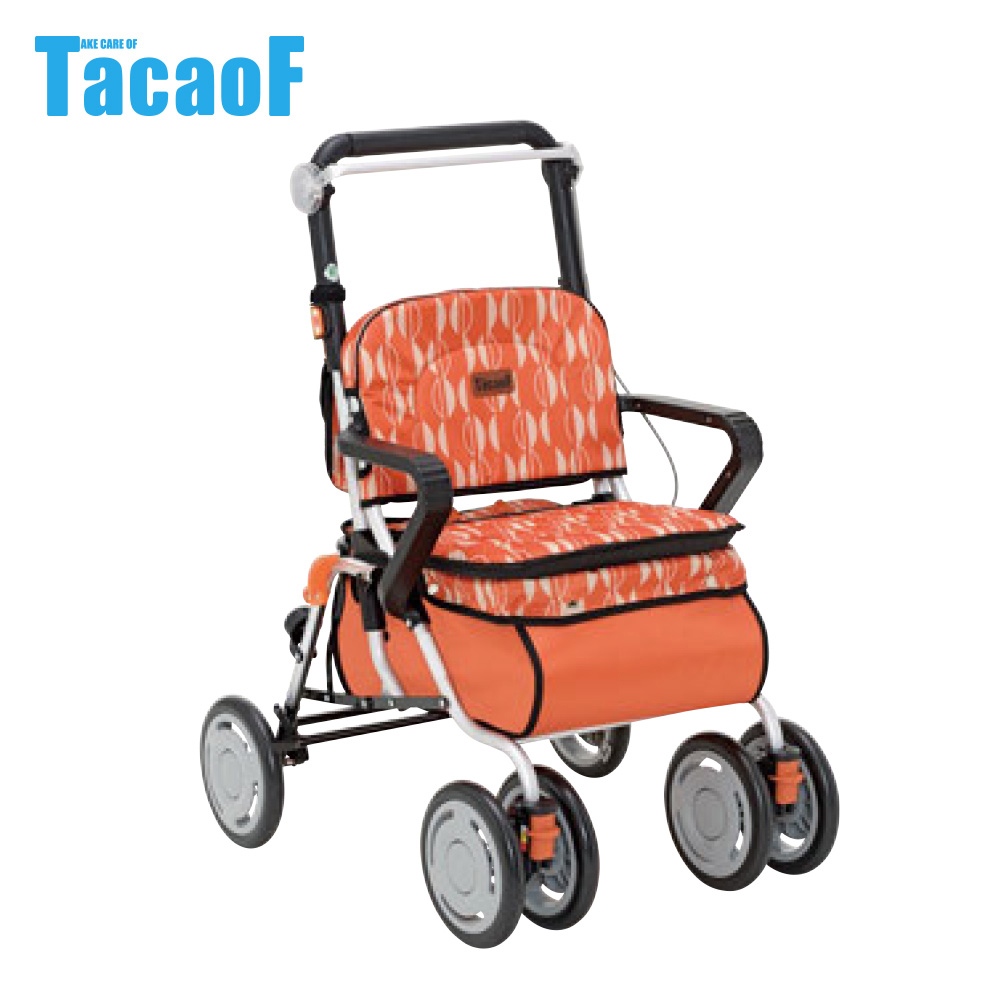 日本TacaoF幸和 標準型助步車-橘色北歐風