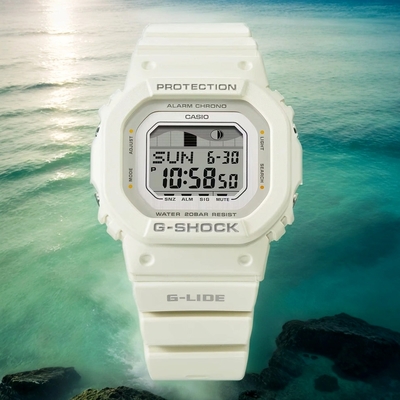 CASIO 卡西歐 G-SHOCK 衝浪運動方形女錶 送禮推薦 GLX-S5600-7B