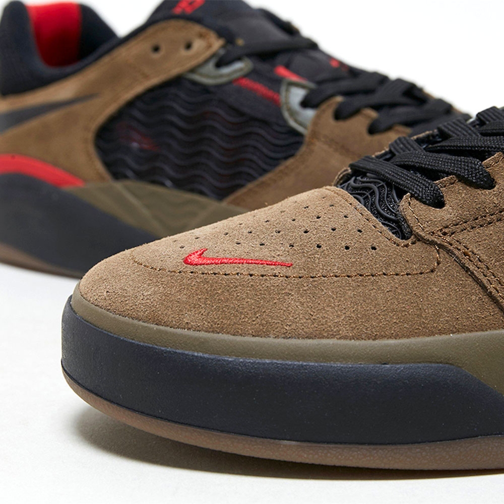 Nike SB Ishod Wair 男鞋咖啡色黑聯名運動滑板休閒鞋DC7232-300 | 休閒