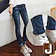 正韓 刷色磨損彈性貼腿窄管-(水洗藍)100%Korea Jeans product thumbnail 1