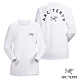 Arcteryx 始祖鳥 女 有機棉 LOGO 長袖T恤 白 product thumbnail 2