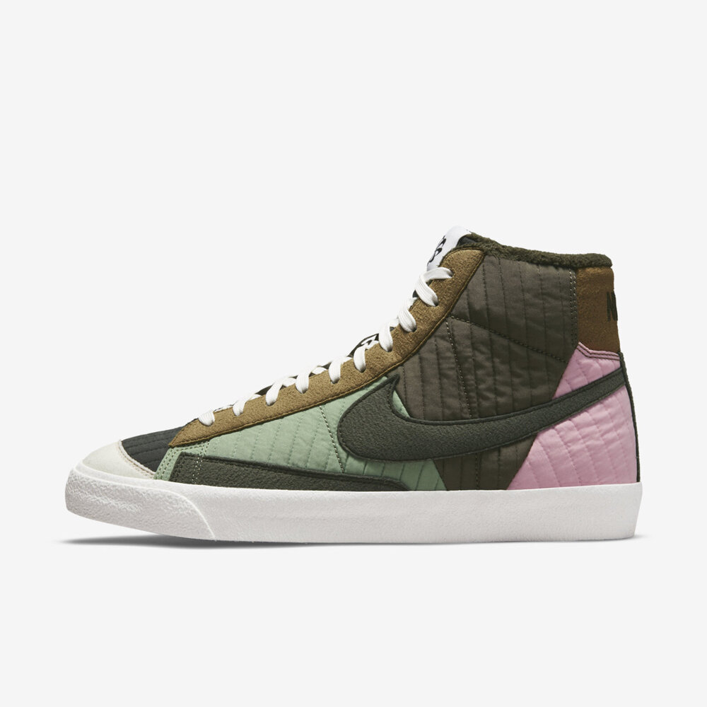 Nike Blazer Mid '77 Lx Nn [DD8024-300] 男 休閒鞋 運動 經典 拼接 絨毛 綠棕