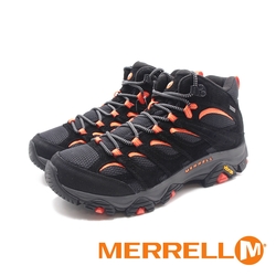 MERRELL(男)MOAB 3 MID GORE-TEX防水登山中筒鞋 男鞋-黑橘(另有綠紅)