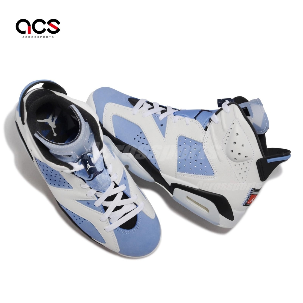 Nike 休閒鞋Air Jordan 6 Retro 北卡藍UNC 男鞋AJ6 白藍CT8529410