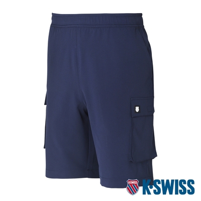 K-SWISS Active Dobby Shorts運動短褲-男-藍