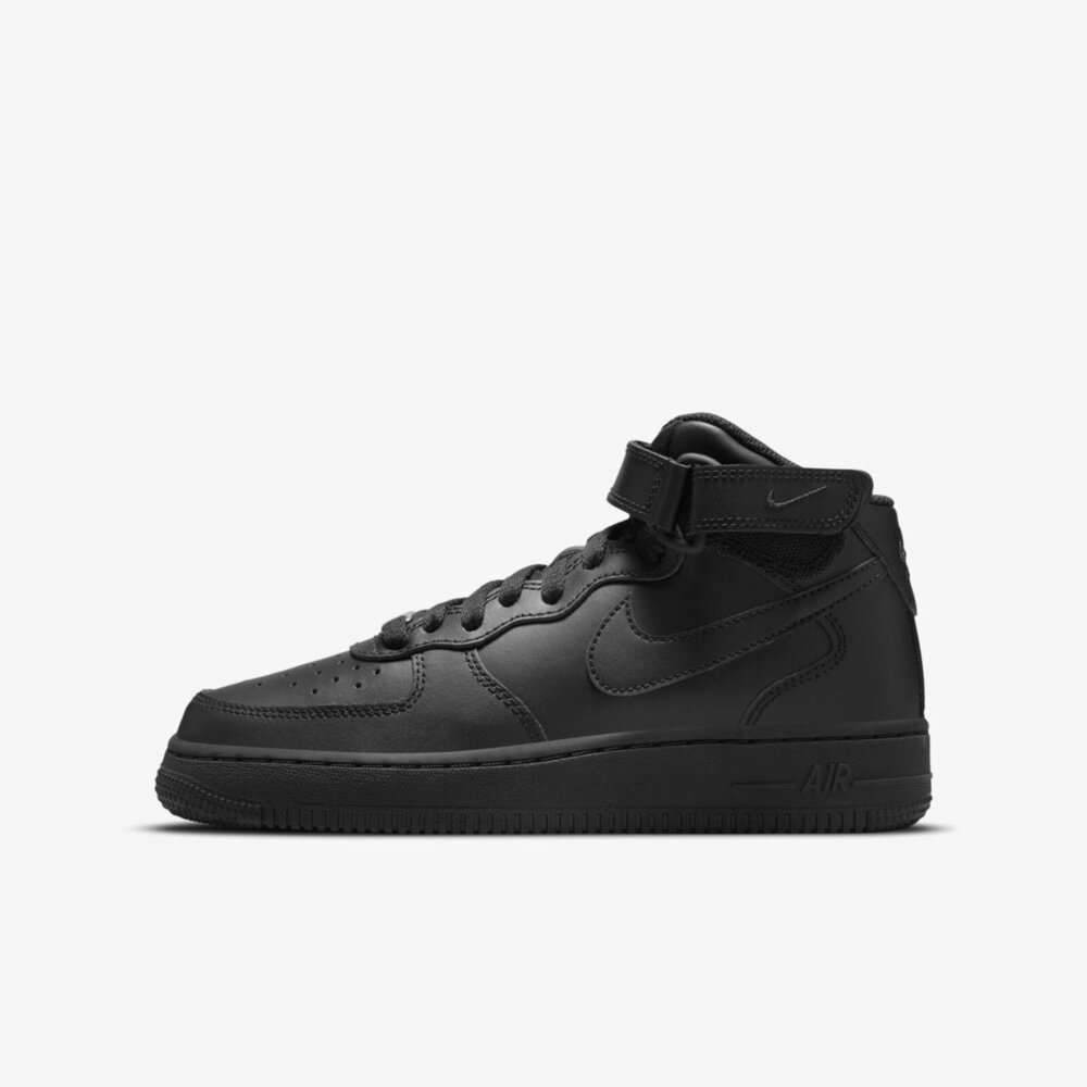 Nike Air Force 1 Mid LE GS [DH2933-001] 大童休閒經典皮革中筒魔鬼氈