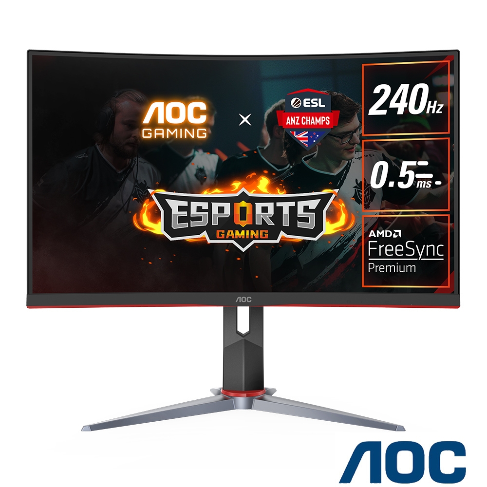 AOC C27G2Z 27型 HDR曲面電競螢幕