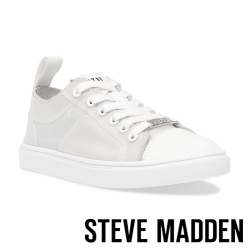 STEVE MADDEN-CRAVEN 百搭款拼接休閒小白鞋-灰白色