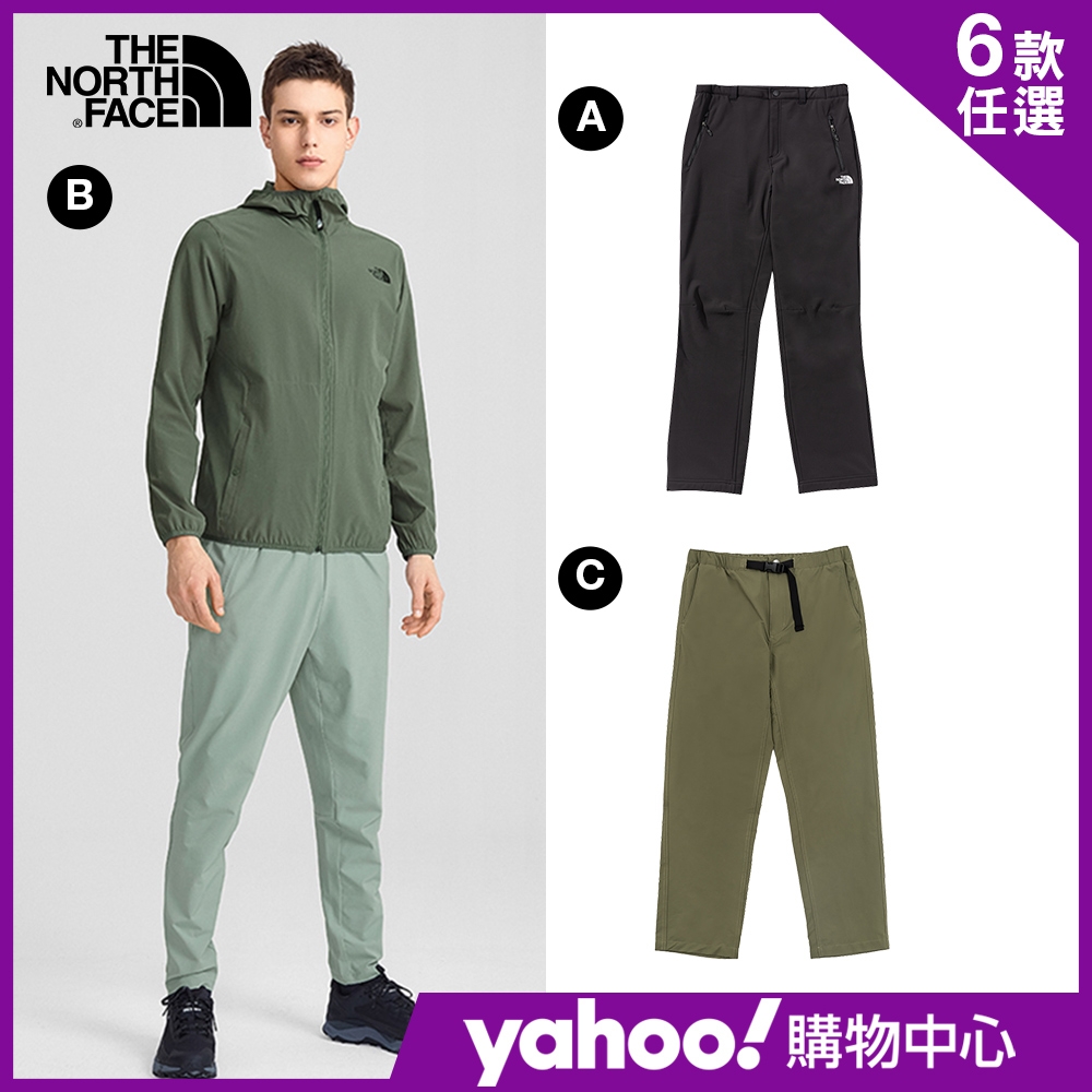 【The North Face】YAHOO獨家優惠-早春新品男女款經典休閒褲款-6款任選