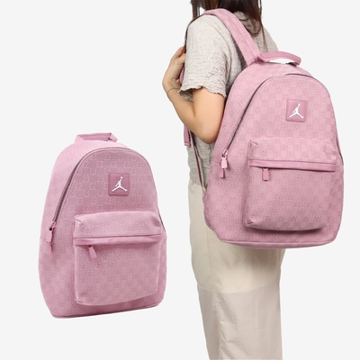 Nike 後背包 Jordan Monogram Backpack 粉 13吋 軟墊 雙肩包 肩背包 背包 JD2423010AD-001