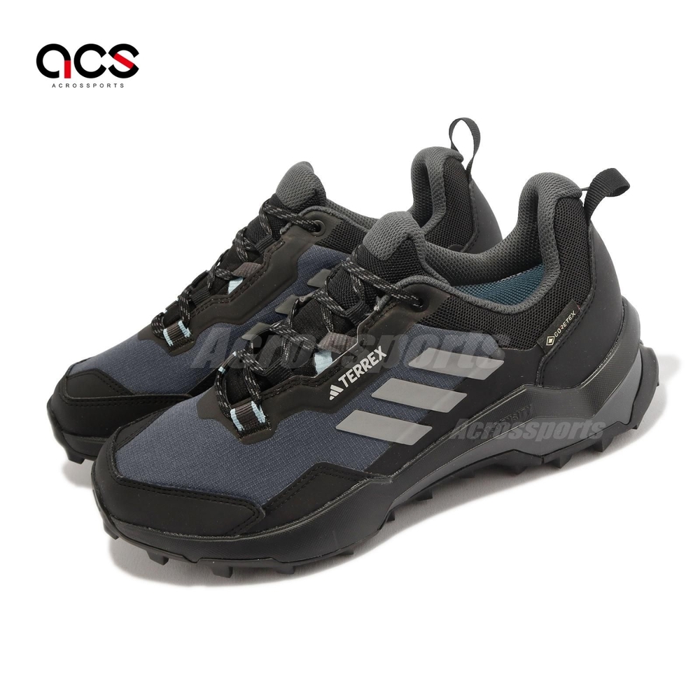 adidas 戶外鞋Terrex AX4 GTX W 女鞋黑灰防水登山越野郊山愛迪達HQ1051