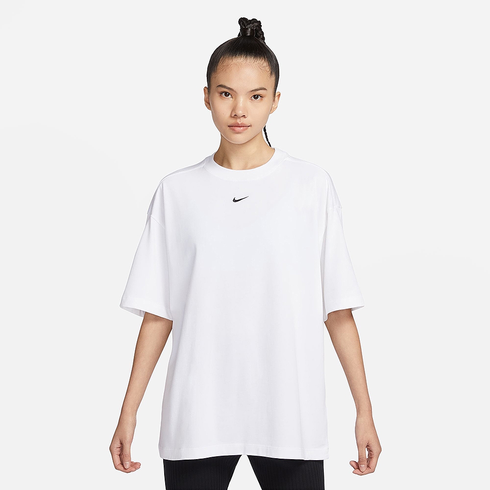 NIKE 上衣 女款 短袖上衣 運動 超寬鬆 AS W NSW TEE ESSNTL SS OS LBR 白 DX7911-100(3S3091)