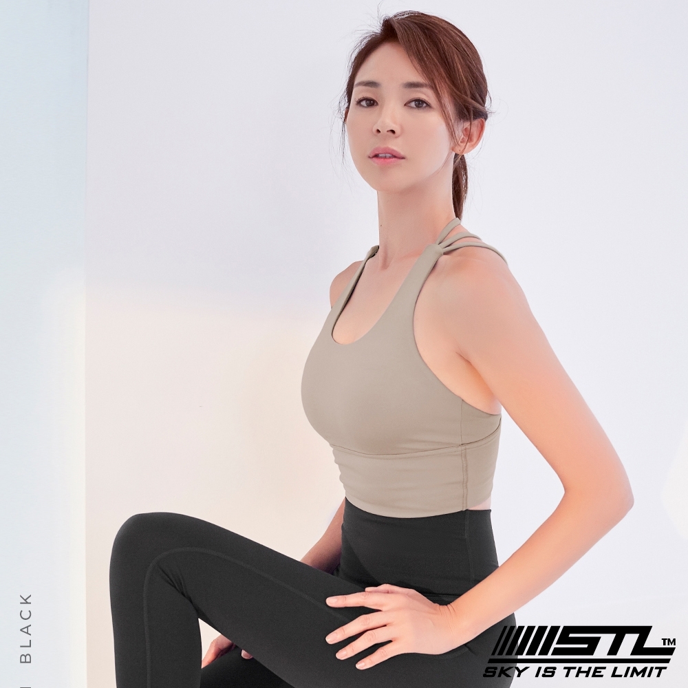 STL Yoga Bra Crop Top Donis 韓國 高度支撐訓練機能 運動內衣/短版上衣 (含專利胸墊) 多尼斯榛奶茶