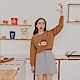 OB嚴選-KITTY巧克力系列．側開衩刷毛印圖衛衣/大學T product thumbnail 1
