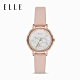 ELLE Châtelet 粉嫩玫瑰小城堡腕錶 玫瑰金X粉皮革錶帶 32mm ELL25028 product thumbnail 1