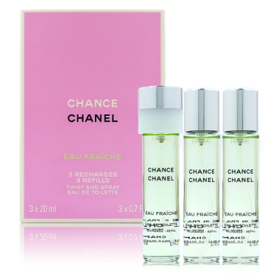 CHANEL 香奈兒 綠色氣息行動香水補充瓶 20mlX3 (法國進口)