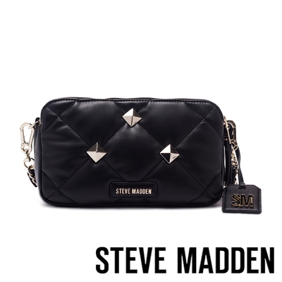 STEVE MADDEN-BDOUBLEZ 壓紋金飾相機包-黑色