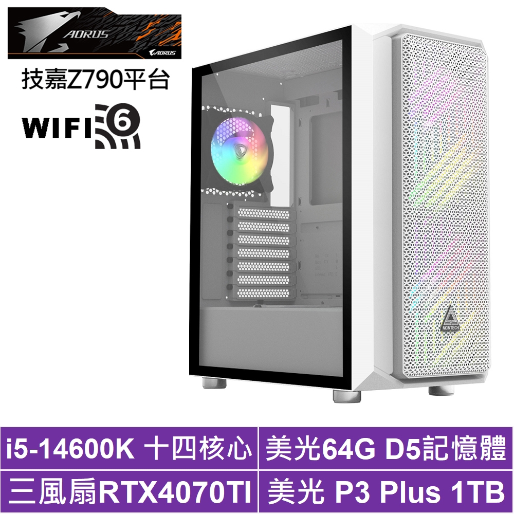 技嘉Z790平台[帝國劍豪]i5-14600K/RTX 4070TI/64G/1TB_SSD