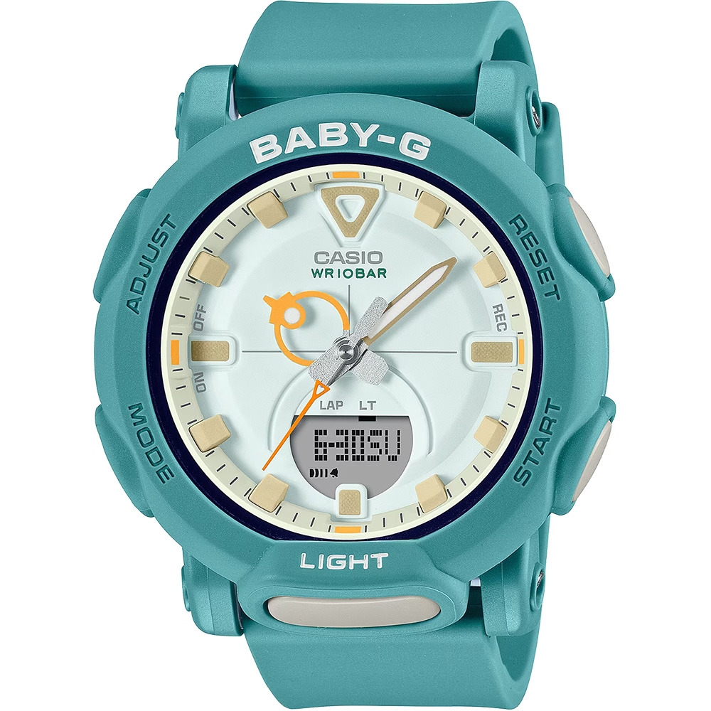 CASIO 卡西歐 BABY-G 戶外風格手錶 新春送禮-湖水綠 BGA-310RP-3A | BABY-G | Yahoo奇摩購物中心