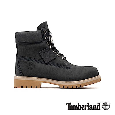 Timberland 男款深灰色磨砂革經典6吋靴|A1YPP