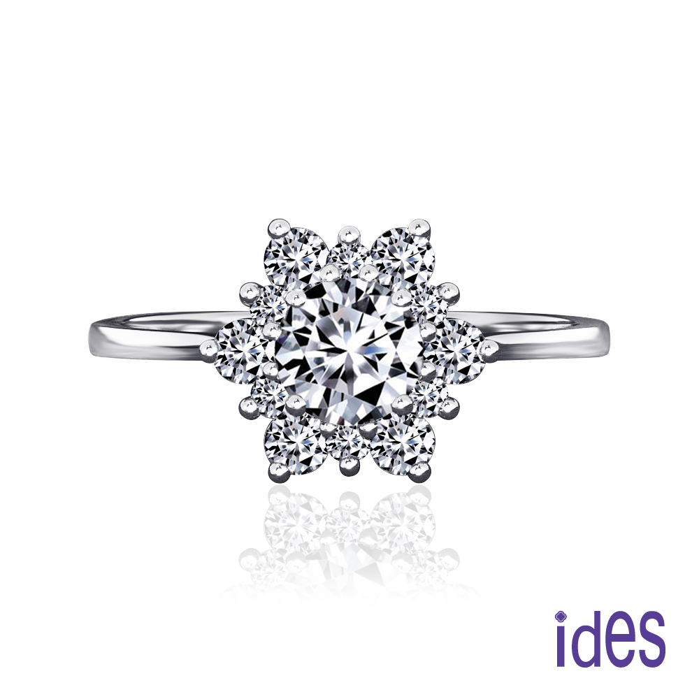 ides愛蒂思 低調奢華設計款1.08克拉F/VS1八心八箭鑽石戒指/璀璨人生
