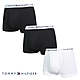 Tommy Hilfiger Cotton Stretch 男內褲 短版棉質高彈性合身平口褲/Tommy四角褲-黑、黑、白 三入組 product thumbnail 1