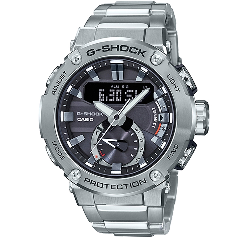 CASIO G-SHOCK G-STEEL 藍牙雙顯運動錶(GST-B200D-1A)