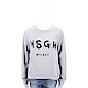 MSGM SCOOP NECK 品牌人氣款灰色字母棉質運動衫 product thumbnail 1