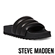 STEVE MADDEN-CUSHY 素面澎澎平底拖鞋-黑色 product thumbnail 1