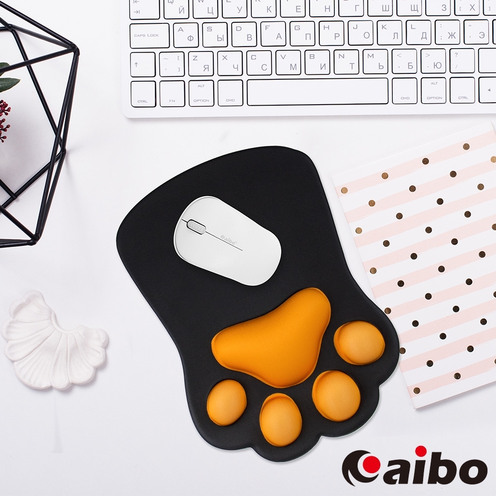 aibo Q彈3D立體貓掌 護腕滑鼠墊 product image 1