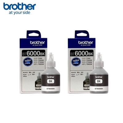 【福利品】brother BT6000 BK 原廠黑色墨水組合(2瓶入)